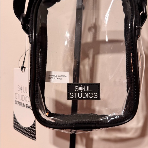 Soul Studios Stadium Clear Mini Bag with Black Trim - Picture 3 of 5